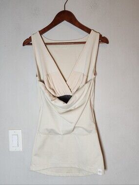 Lalabu Babywearing Soothe Shirt Off White Cream Sleeveless Tank Size Medium